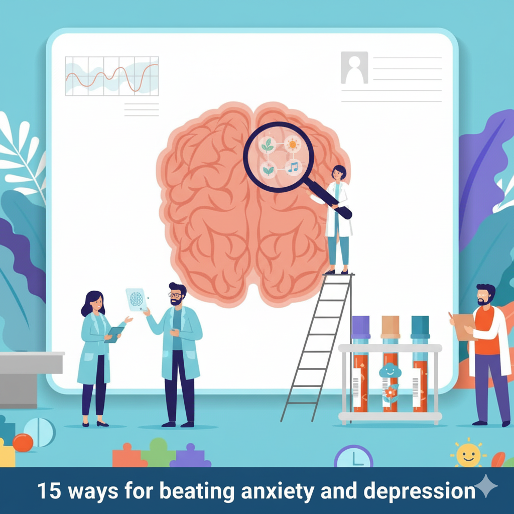 15 ways for beating anxiety and depression